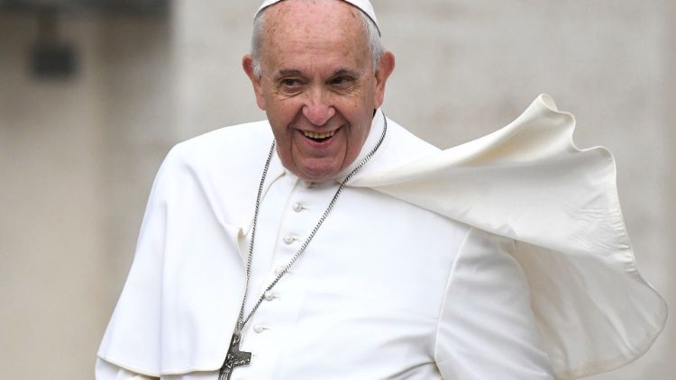 Påven Franciskus vid onsdagens allmänna audiens