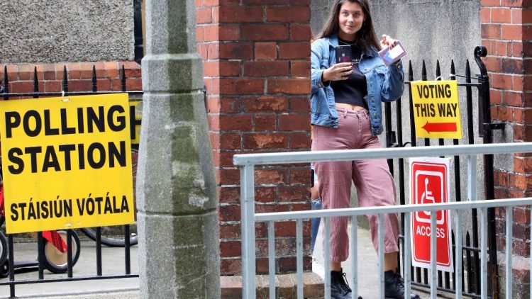 Wahllokal in Dublin