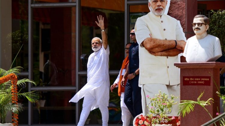 Ministerpräsident Modi am Montag in Varanasi