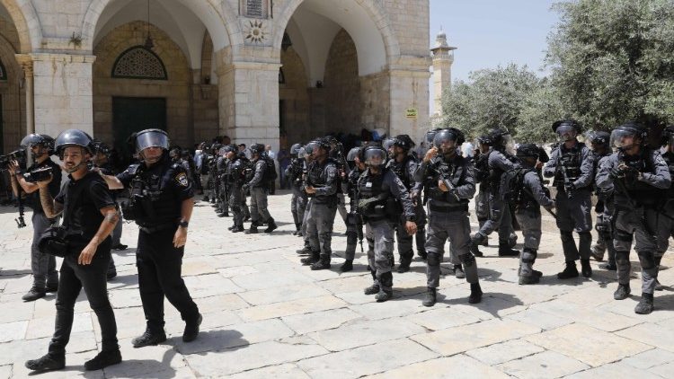 Verstärkte Polizeipräsenz vor der Al-Aksa-Moschee am Jerusalem-Tag