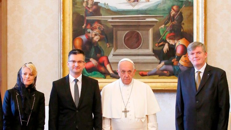 Slovėnijos premjeras M. Šarecas Vatikane