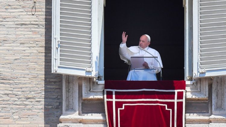 Pope Francis during Angelus on the feast of Saints Peter and Paul