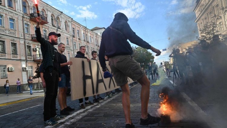 Immer wieder gibt es in der Ukraine Proteste und Demonstrationen