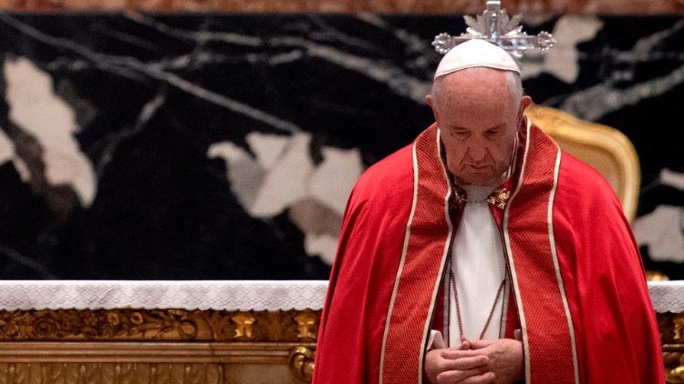 Påven vid kardinal Sardis begravning