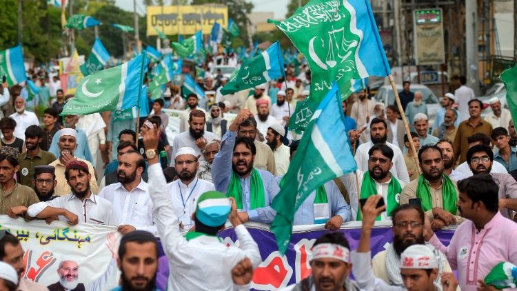 Người dân Pakistan trong một cuộc biểu tình