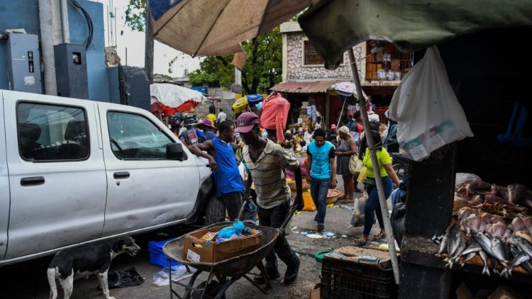 Un mercado en Haití
