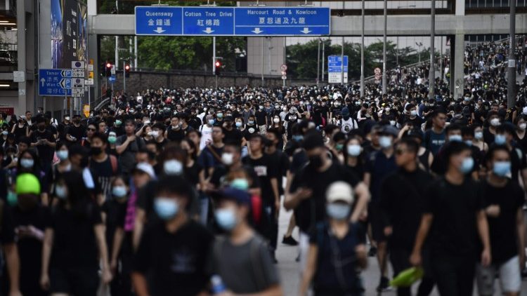 Mieszkańcy Hongkongu dziś znowu wyszli na ulice