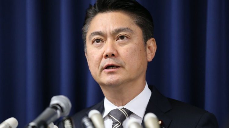 Der japanische Justizminister Takashi Yamashita 
