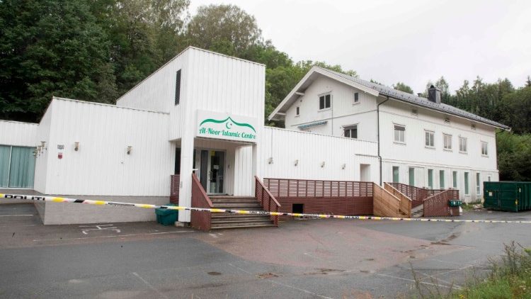 La mosquée attaquée samedi en Norvège.