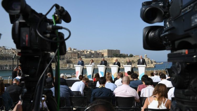 Vor malerischer Kulisse: die EU-Innenminister auf Malta