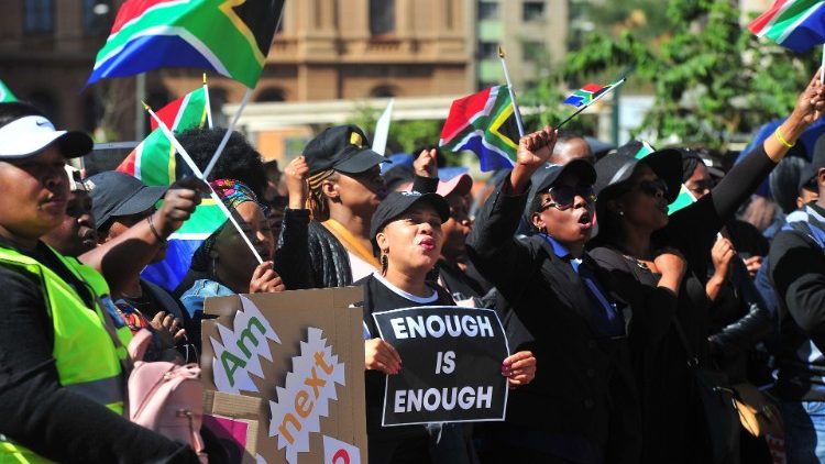 Frauen demonstrieren an diesem Freitag in Pretoria gegen Gewalt