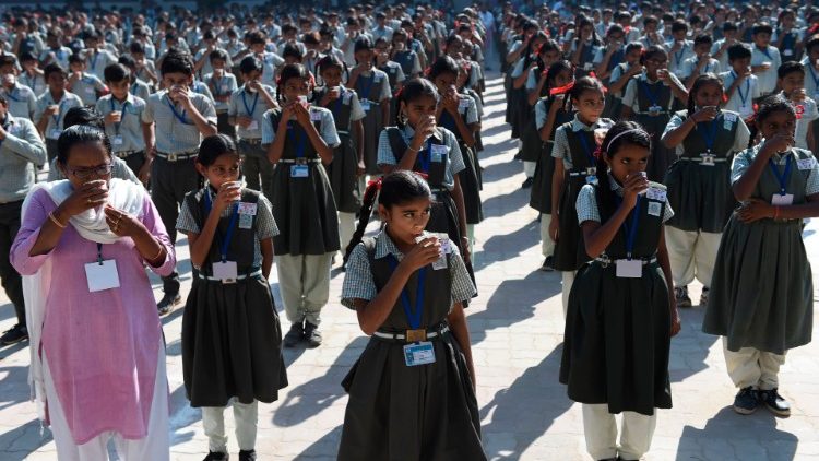The International Day of the Girl Child being observed in Ahmedabad, India. 