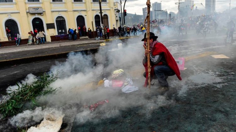 Le manifestazioni a Quito