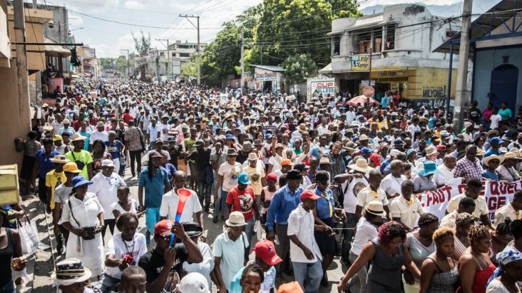 Une manifestation anti-gouvernementale à Port-au-Prince, le 22 octobre 2019 (photo d'illustration).