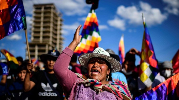 Unterstützer von Ex-Präsident Morales demonstrieren in Cochabamba