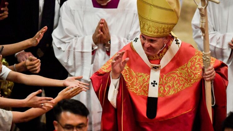 Le Pape François à la cathédrale de l'Assomption de Bangkok, le 22 novembre 2019.