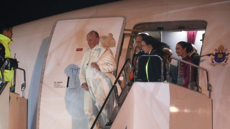 Chegada do Papa ao Japão