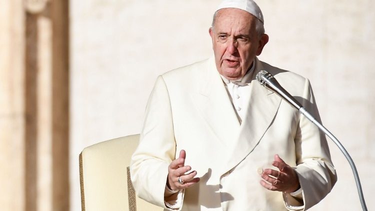 Påven Franciskus vid onsdagsaudiensen 4 december 2019