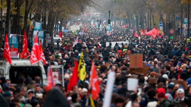 Manifestation à Paris, le 5 décembre 2019.