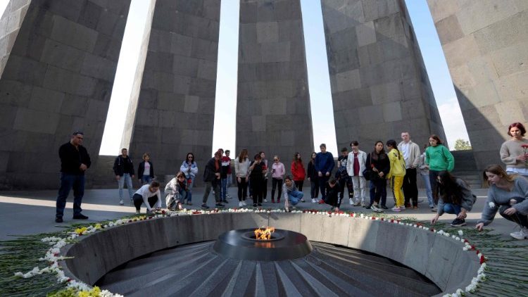 Das Denkmal in Jerewan zur Erinnerung an den Genozid an den Armeniern