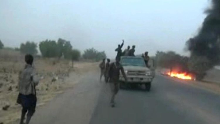 Boko-Haram-Kämpfer bei einem Terrorakt im Dezember letzten Jahres