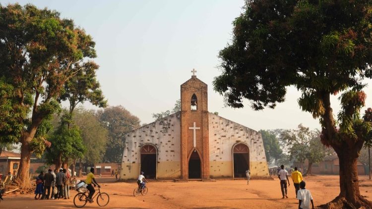 La cathédrale de Bria en Centrafrique, le 20 décembre 2019. 