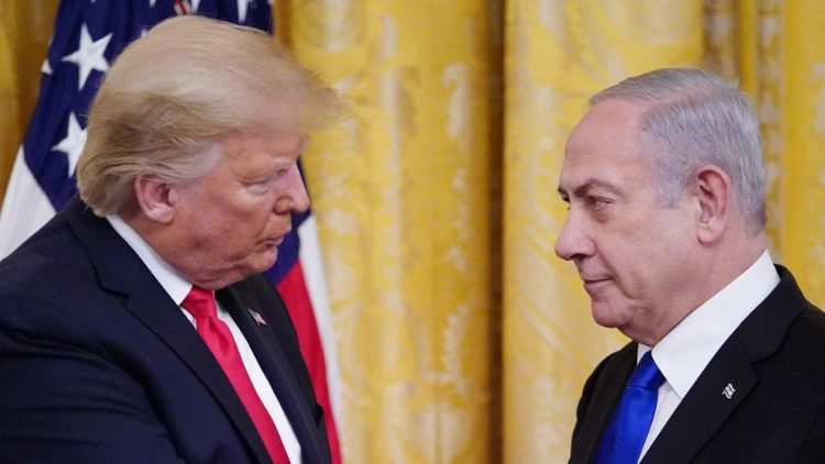 Il presidente Usa Trump e il premier israeliano Netanyahu alla Casa Bianca