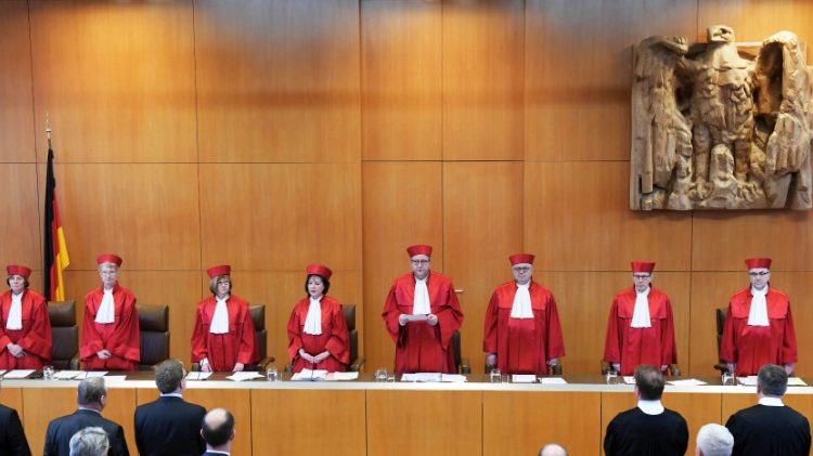 La Cour constitutionnelle de Karlsruhe en Allemagne lors de l'énoncé de son arrêt sur le suicide assisté
