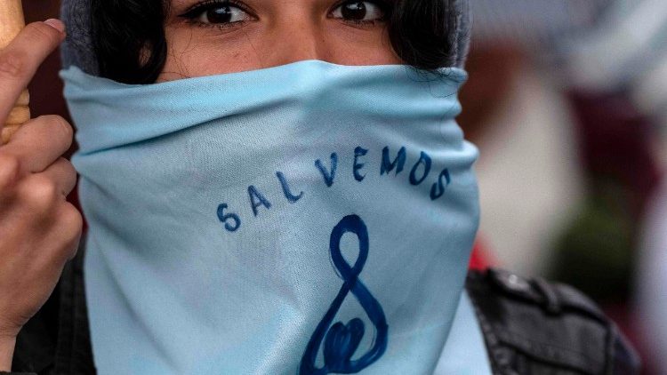 (File photo) A woman attends a pro-life rally in Tijuana, Mexico