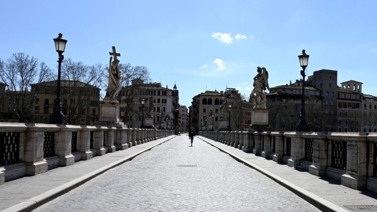 спорожнілі вулиці Риму
