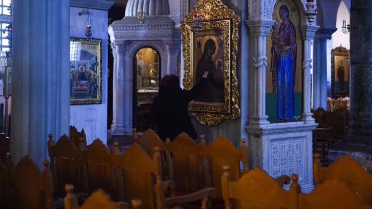 Leere Gotteshäuser auch in Griechenland : Aufgrund der Corona-Krise wurden Gottesdienste aller Glaubensgemeinschaften untersagt