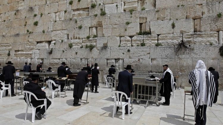 An der Klagemauer in Jerusalem
