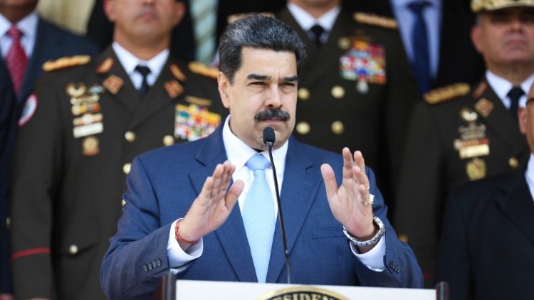 Venezuelas Präsident Maduro bei einer Ansprache