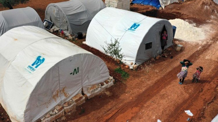 シリア・イドリブ県北西部の避難民キャンプ　2020年4月