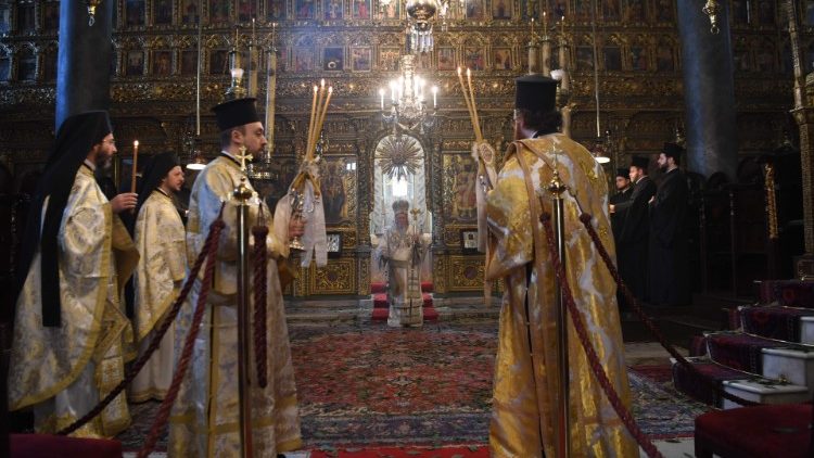 Orthodoxe Liturgie im Phanar, dem Amtssitz des Ökumenischen Patriarchen von Istanbul