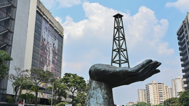 Le monument de la paix à Caracas. 