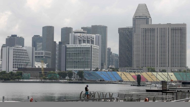 La Marina Bay, quartier huppé de Singapour.  