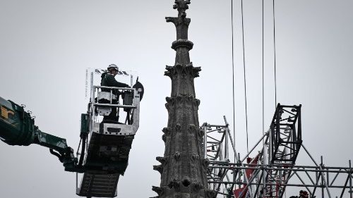 Le démontage de l’échafaudage de Notre-Dame de Paris a commencé
