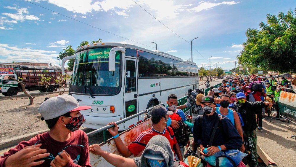 Venezuelskí migranti na kolumbijskej hranici (jún 2020)