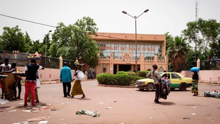 Vue sur l'Assemblée Nationale du Mali, à Bamako, le 16 juin 2020