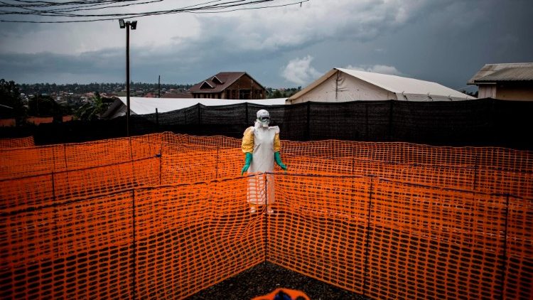 MSF (Doctors without Borders) supported Ebola treatment centre in Bunia, DRC