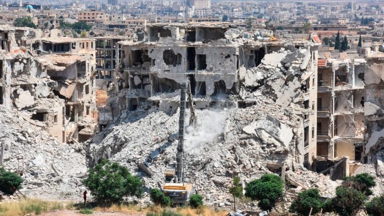 Tūkstantmečio Alepo miesto Sirijoje griuvėsiai