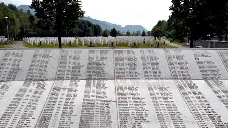 Potocari memorial cemetery near Srebrenica