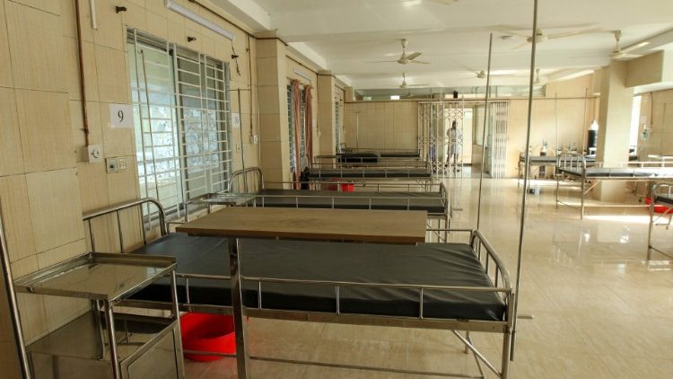 Krankenhausbetten in Dhaka, Bangladesch
