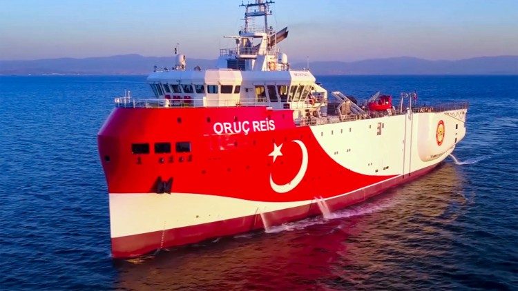 File photo of the Turkish seismic research vessel 'Oruc Reis'