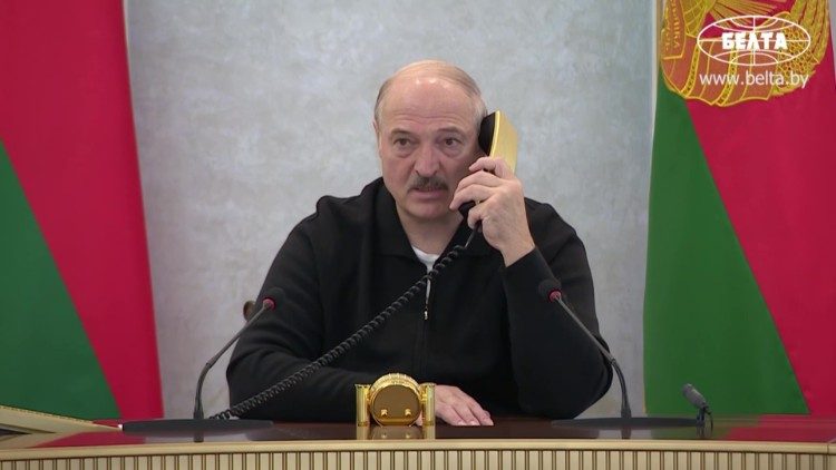 Lukaschenko am Sonntag in Minsk