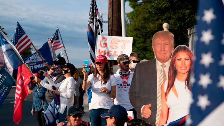 Wahlkampf 2020 in den USA: Unterstützer des amtierenden Präsidenten Trump