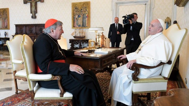 Kardinál Pell u papeže Františka
