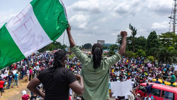Manifestation à Lagos le 13 octobre dernier.