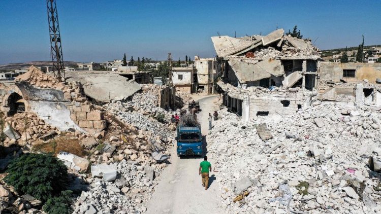 Szíria Idlib tartománya romokban hever  